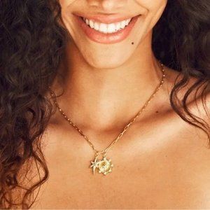 Jennifer Miller Women's Starburst 14K Plated Gold 18" Adjustable Chain Necklace